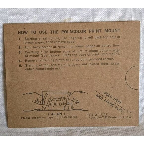 Polaroid Ephemera Print Mount Photograph Order Form Warranty Card Picture Vtg - Picture 8 of 14